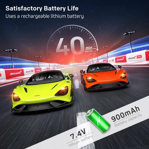 Miniatura 3 de MIEBELY Carro de Control Remoto, McLaren Rc Cars con Licencia Oficial Escala 1/12 7.4V 900mAh Carro de Juguete con Modelo Rápido de 12km/h Faro