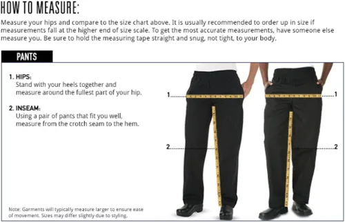 Miniatura 4 de Industry Line - Pantalón de chef para mujer (2 colores, XS-3X)