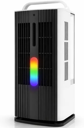 Miniatura 12 de Aires acondicionados portátiles, enfriador de aire evaporativo de 1700 ml con control remoto, mini aire acondicionado portátil oscilante de 120°