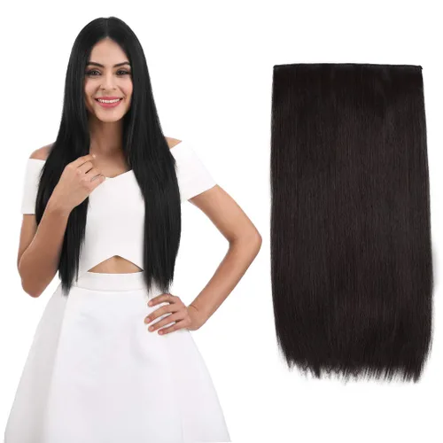 Miniatura 37 de REECHO Extensiones de cabello rubio, extensiones de una pieza con clip de 20" para mujer, extensiones de cabello sintético suave y natural con ondas