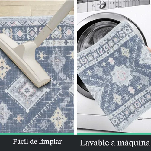 Miniatura 5 de HEBE - Juego de alfombras de cocina bohemias de 3 piezas con corredor, alfombras de cocina antideslizantes y tapetes lavables para piso de cocina
