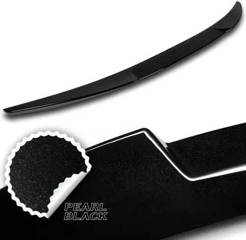 Miniatura 2 de W-Power - Alerón de tapa trasera de maletero de plástico ABS estilo V compatible con Mazda 3 Sedan 2019-2023, 2020 2021 2022 (negro perla)