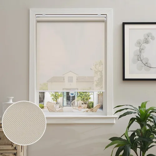 Miniatura 8 de Personalice persianas enrollables sin cordón para ventanas con filtro de luz, pantalla solar de apertura del 5%, persianas enrollables semi