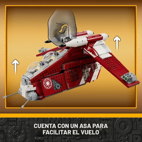 Miniatura 3 de LEGO Star Wars Nave de combate Coruscant Guard 75354 Juguete para construir Star Wars para niños de 9 años, idea de regalo para fanáticos de Star