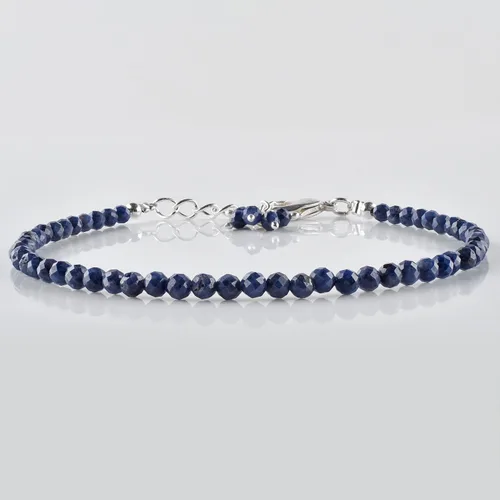 Miniatura 70 de Natural Gemstone Micro Round Beads Dainty Choker Bangle Bracelet, Handmade Jewelry for Women, Healing Chakra Crystals Silver Plated Chain 8 inch