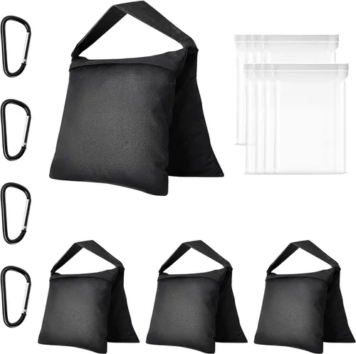 Miniatura 3 de EMART Sistema de soporte de telón de fondo de 8.5 x 10 pies, kit de iluminación profesional para fotografía con bombilla LED de 50 W, reflector, 3