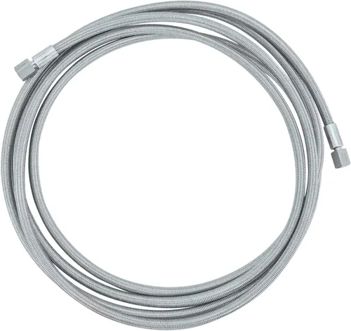 Miniatura 4 de HFS (R) Manguera trenzada de acero inoxidable SAE hembra de 1/4 de pulgada de longitud, con forro de PTFE, 2000PSI (48 pulgadas)