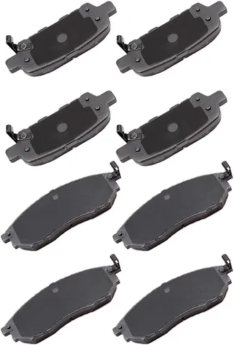 Miniatura 8 de CCIyu Juego de pastillas de freno de cerámica delanteras y traseras D882/D883 para Buick Rainier (2004-2005), Chevrolet SSR (2003-2005), Chevrolet