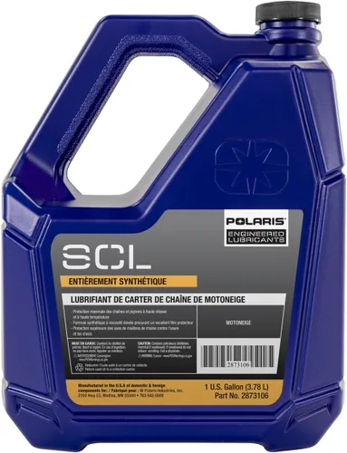 Miniatura 4 de Polaris 2873106 SCL lubricante completamente sintético para caja de cadena de moto de nieve 1 galón
