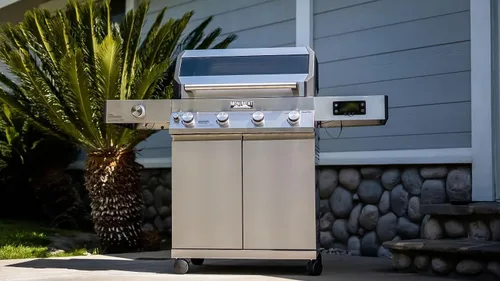 Miniatura 9 de Monument Grills Denali Series Denali 405 - Parrilla de barbacoa inteligente de gas propano líquido de 4 quemadores de acero inoxidable con placa