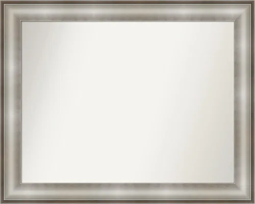 Miniatura 91 de Amanti Art Espejo de baño plateado para sobre fregadero, 28 x 47 pulgadas, espejo rectangular de plata imperial, marco de madera tradicional de gran