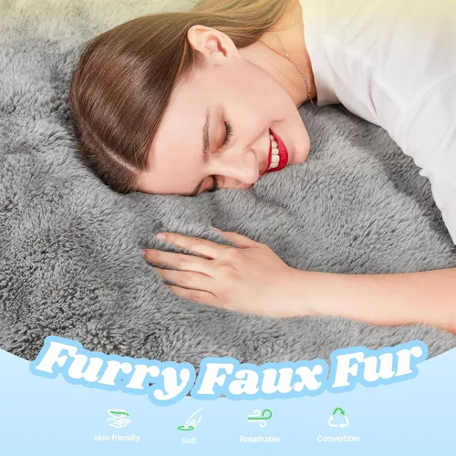 Miniatura 5 de Hobestluk Silla Puf 3 en 1, Sillas Puf Gigantes para Adultos con Cubierta de Burbujas, Cojín de Suelo Convertible con Cubierta Lavable a Máquina