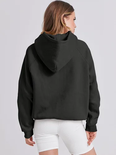 Miniatura 4 de ANRABESS - Sudaderas con capucha para mujer, sobre talla, de vellón de manga larga, modelo de 2024, para otoño