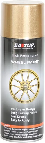 Miniatura 12 de EASTUP Pintura Metálica Premium Oro Champán para Llantas - Acabado Brillante, Alta Durabilidad, Resistente al Desvanecimiento, Pintura en Aerosol