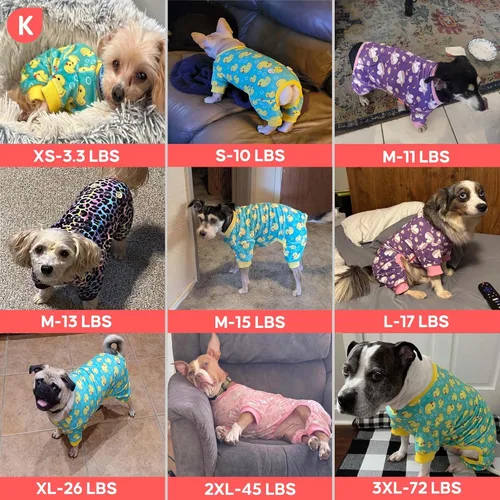 Miniatura 4 de KYEESE - Pijamas de terciopelo para perros y mascotas, ropa suave, abrigo para perros pequeños, mameluco cómodo y elástico, disfraz