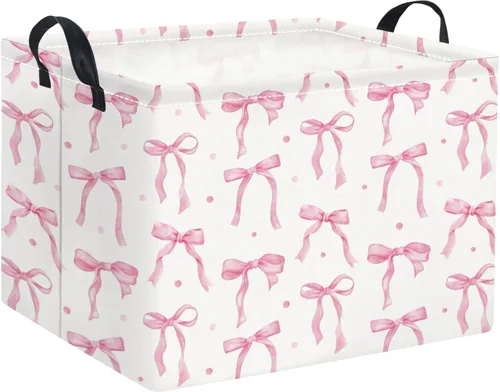 Miniatura 29 de Cesta rectangular de almacenamiento para niños, cesta de almacenamiento para bebés con asas para la cocina del hogar, lindo organizador de juguetes