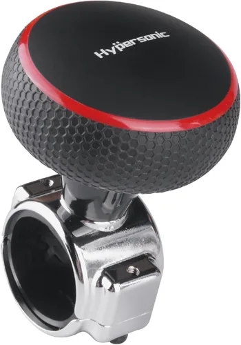 Hypersonic Pomo giratorio grande para volante, bola giratoria para volante de vehículo, perilla suicida duradera para automóvil, SUV, camiones, Rojo