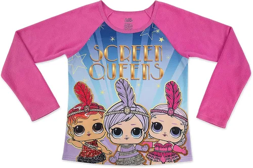 Miniatura 2 de LOL Surprise Girls 2-Piece Long Sleeve Pajama and Slipper Set