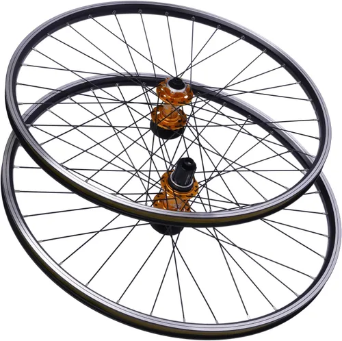DNYSYSJ Juego de ruedas de bicicleta de montaña de 27.5/29 pulgadas, ruedas de bicicleta de aleación de aluminio, freno de disco de llanta MTB Dorado
