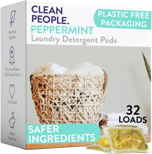 Miniatura 10 de The Clean People Cápsulas de detergente para ropa - Envase reciclable, hipoalergénico, lucha contra las manchas - Jabón de ropa ultraconcentrado