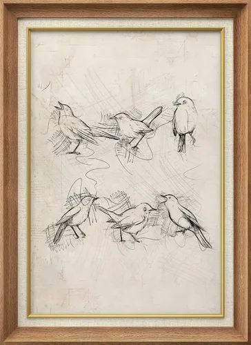 Miniatura 32 de SIGNWIN Arte de marco de alta calidad, elegante, vintage, ilustraciones de dibujo de árbol, arte fino, arte tradicional icónico para sala de estar