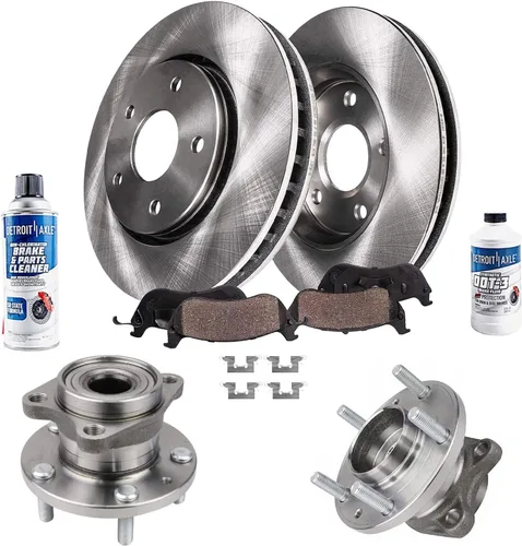 Miniatura 20 de Detroit Axle - Rotores de freno para Ford Mustang 2015 2016 2017 2018 2019 2020 2021 2022 2023 Rotores de freno de disco 2016 2017 2018 2019