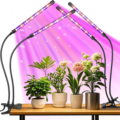 Miniatura 13 de Luces de cultivo de mejora con 168 LEDs, luces de planta con clip para plantas de interior, lámparas de crecimiento de plantas LED blancas+rojas