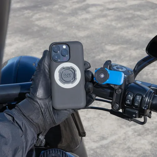 Miniatura 6 de Quad Lock Soporte de embrague de freno para motocicleta, compatible con MAG y fundas originales para soporte de teléfono de motocicleta