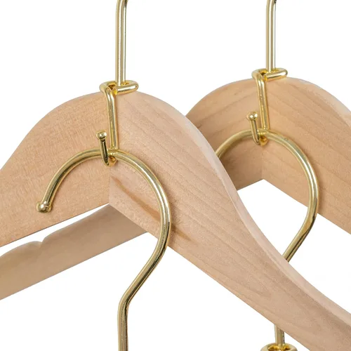 Miniatura 3 de Percha para ropa, 72 unidades, ganchos de metal dorado, ganchos extensores, mini ganchos en cascada