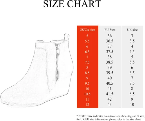 Miniatura 2 de DREAM PAIRS Botines de cuña baja de gamuza para mujer