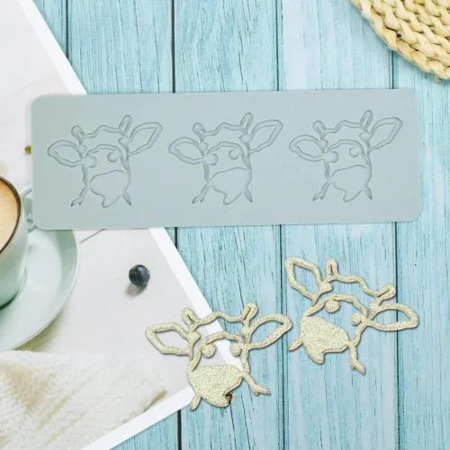 Miniatura 5 de Molde de silicona de hojas huecas de animales, caramelo de chocolate 3D hueco de abeja/pájaro/caracol/vaca, decoración de pastel de azúcar, parte