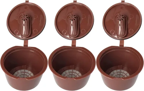 Miniatura 8 de Juego de cápsulas de café reutilizables para Dolce Gusto, recargable, fácil de, gran herramienta para cafetera (1.7-3.4 fl oz)
