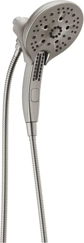 Delta Faucet 5-Spray In2ition - Cabezal de ducha de mano doble 2 en 1 con manguera, cabezal de ducha de mano H2Okinetic con acoplamiento magnético,