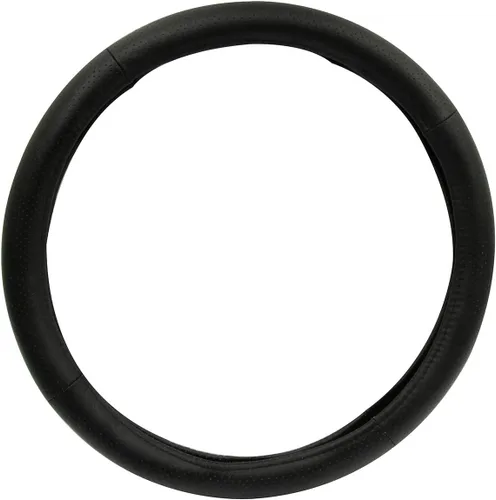 RoadPro RPSW3006 - Funda para volante de piel auténtica, color negro