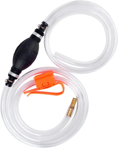 KATUMO Bomba de Sifón, Manguera de Sifón de Gasolina de Calibre Ampliado de 15MM Mejorada Bomba Manual de Sifón de Combustible para Gasolina,