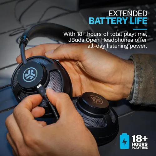 Miniatura 3 de JLab JBuds - Auriculares inalámbricos abiertos, con orejas abiertas, cómodo ajuste durante todo el día, más de 24 horas de reproducción, sonido