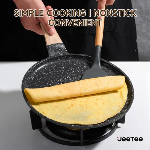 Miniatura 6 de JEETEE Sartén para Crepes Antiadherente, Plancha Comales Para Tortillas de 11 Pulgadas para Estufa, Sartén Plana para Panqueques con Revestimiento
