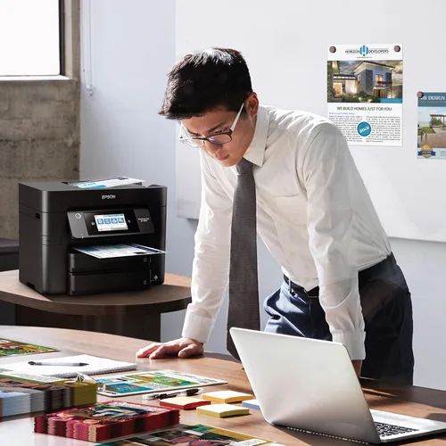 Miniatura 6 de Epson Workforce Pro WF-4830 - Impresora inalámbrica todo en uno con impresión automática de 2 caras, copia, escaneado y fax, ADF de 50 páginas