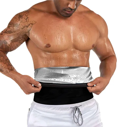 Miniatura 7 de Cinturón de sudoración para reducir la grasa del vientre inferior para hombres, faja reductora de sauna, faja moldeadora para el entrenamiento