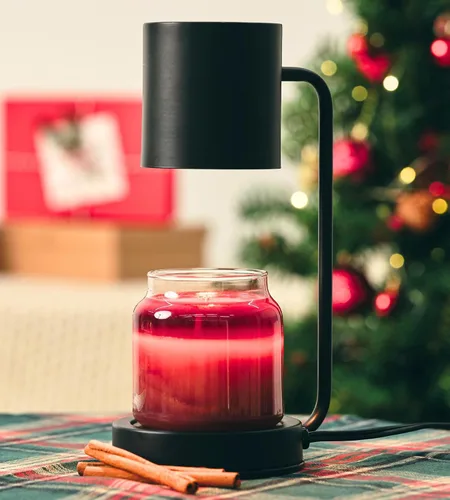 Miniatura 8 de Cozyberry® Querencia™ - Lámpara calentadora de velas, temporizador de 1, 2, 4 horas, 2 bombillas incluidas, compatible con todas las velas, lámpara