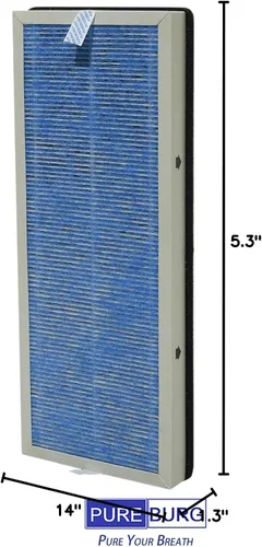 Miniatura 9 de PUREBURG Juego de filtros de repuesto compatibles con Membrane Solutions MS18 Purificador de aire, 2 H13 True HEPA, carbón activado y 4 prefiltros