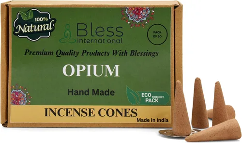 Miniatura 8 de Bless International Conos de incienso 100% naturales de lavanda hechos a mano, sumergidos a mano, libres de químicos orgánicos para purificación