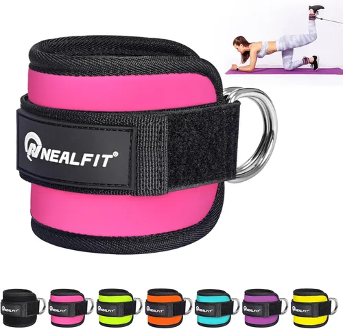 NEALFIT Ankle Strap for Cable Machine, Gym Ankle Cuff for Kickbacks, Leg Extensions, Glute Workouts, Booty Hip Abductors Exercise for Women and Men