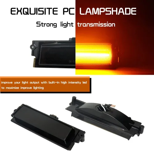 Miniatura 2 de Compatible con 1981 1982 1983 1984 1985 1986 1987 1988 Chevy Monte Carlo SS luces de señal de marcador de parachoques lateral ámbar Led lente Lente