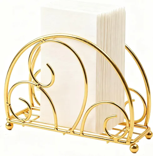 Moderno servilletero de metal, adecuado para cocina, comedor, encimeras y servilletas de cóctel, perfecto para decoración de cualquier habitación
