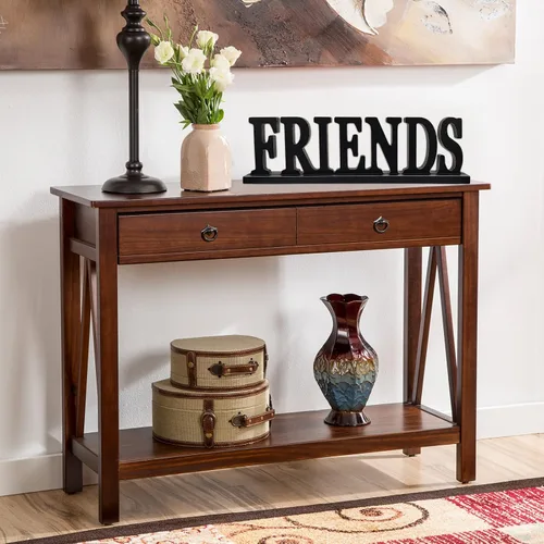 Miniatura 5 de Wooden Friends - Letrero independiente con diseño de palabras rústicas para mesa, chimenea y entrada