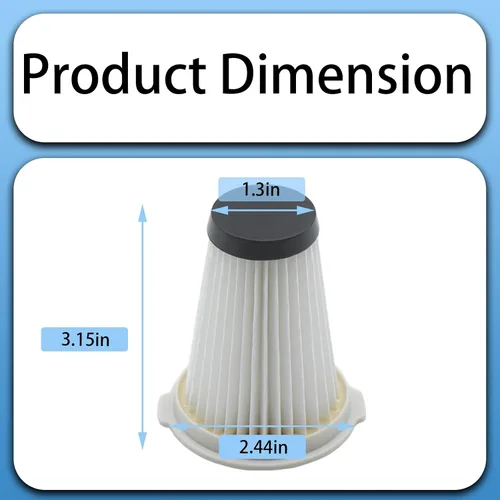 Miniatura 3 de Paquete de 2 filtros de repuesto de filtro HEPA K3000 CSV compatibles con Kenmore inalámbrico Stick Vacuum Modle: 10438, DS4015, DS4020, DS4065