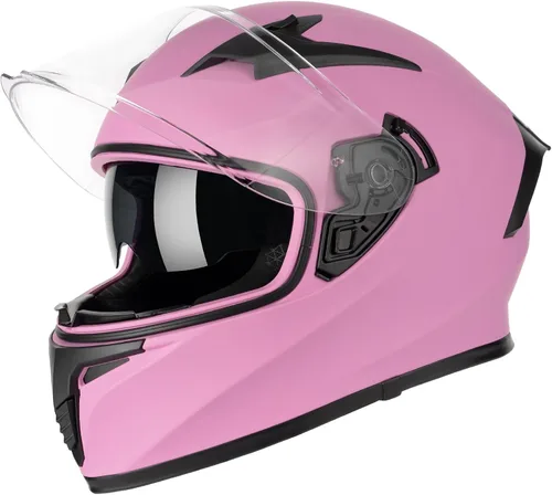 Miniatura 10 de CUTEY Casco de motocicleta de cara completa, certificado DOT, ligero, doble visera, ventilado, para adultos, hombres y mujeres