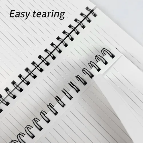 Miniatura 5 de Cuaderno de espiral rayado tamaño A4, diario grande de 8.5 x 11 pulgadas, paquete de 6 cuadernos de tapa dura de 0.276 in, 160 páginas, papel grueso