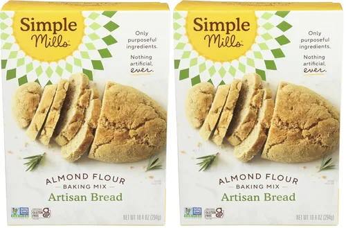 Miniatura 11 de Simple Mills Mezcla de harina de almendra para hornear, Mezcla de pan artesanal - Sin gluten, a base de plantas, apta para dieta paleo, 10.4 onzas